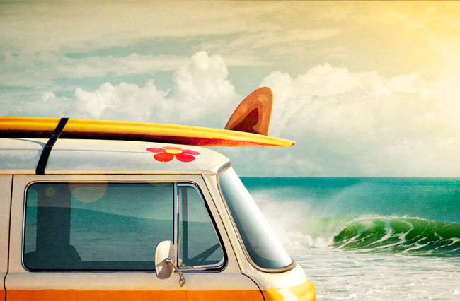 Fotomural o papel pintado surf vintage