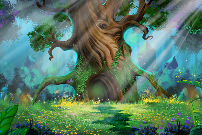Fotomurales infantiles bosque mágico