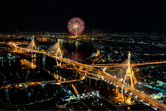 Fotomurales ciudades skyline bangkok