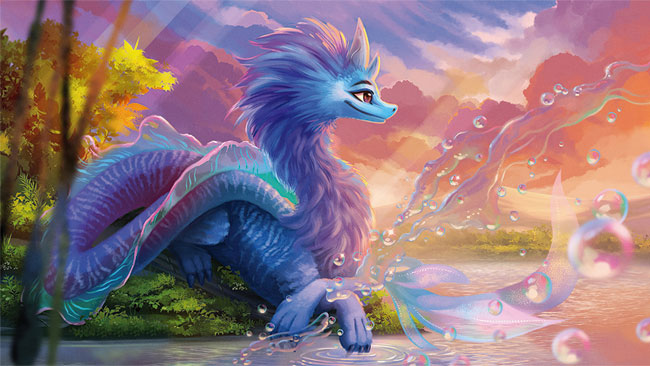 Fotomurales papel pintado raya y el último dragón