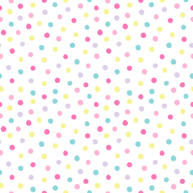 Fotomurales o papel pintado infantil puntos de colores