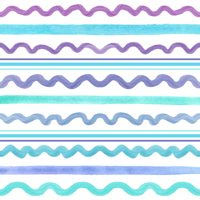 Fotomurales o papel pintado trazos acuarela de colores