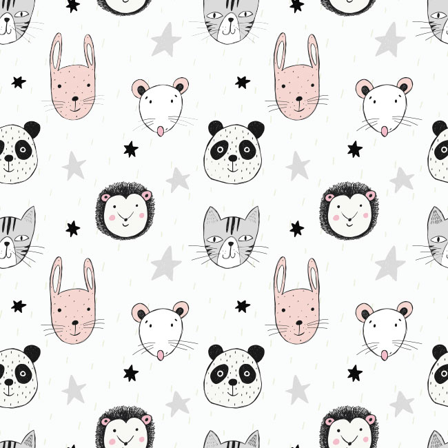 Fotomurales de vinilos animales y estrellas
