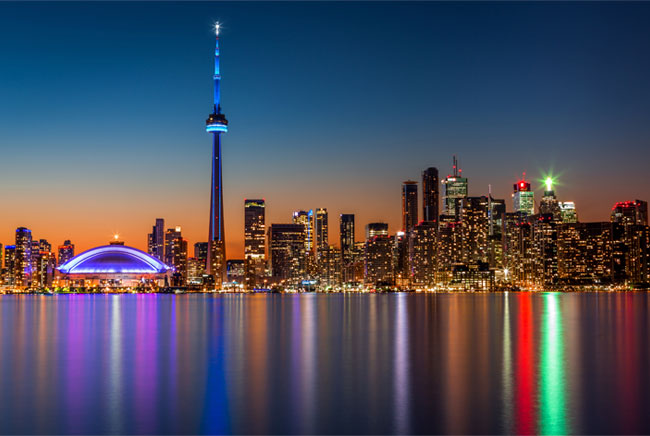 Fotomural o papel pintado canadá colores atardecer