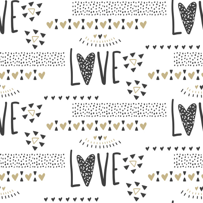 Fotomural o papel pintado corazones love