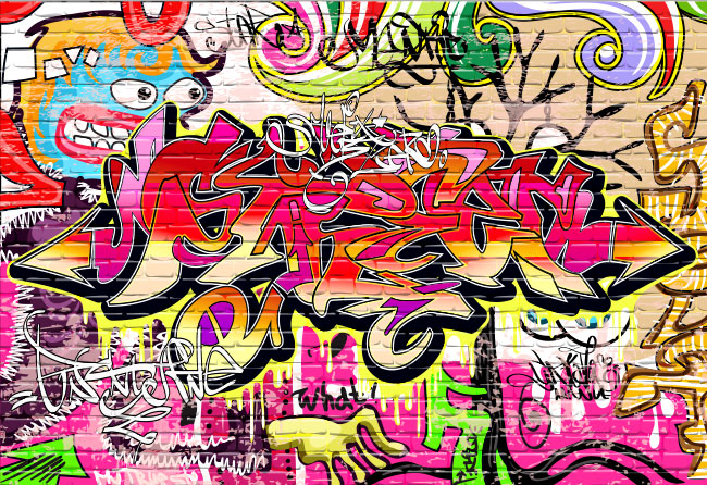 Fotomural juvenil graffiti