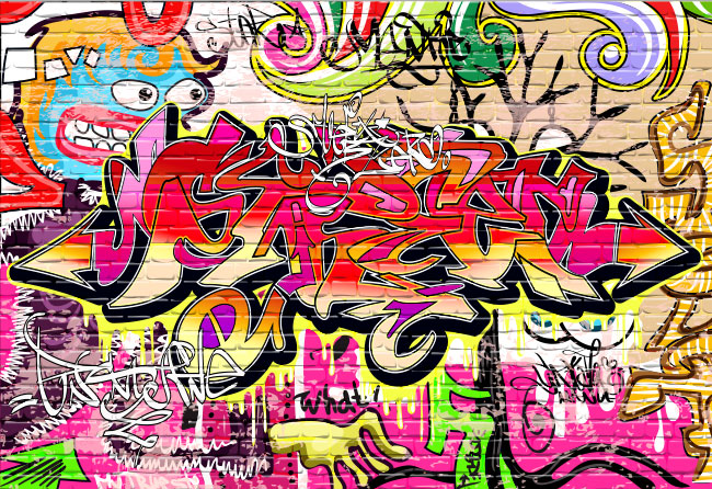 Fotomural juvenil graffiti