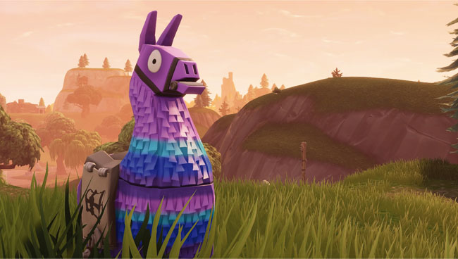 Fotomural o papel pintado llama de videojuego fortnite