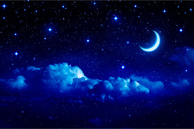 Fotomurales de vinilos luna y estrellas