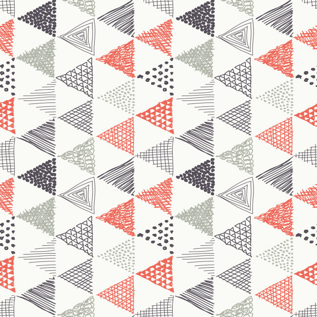 Fotomural o papel pintado decoración patrón triángulos