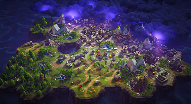 Fotomurales mapa 3d videojuego fortnite