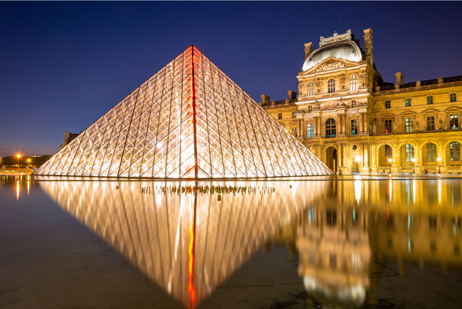 Fotomural o papel pintado museo del louvre parís