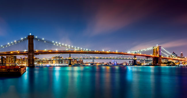 Fotomural o papel pintado puente de brooklyn new york