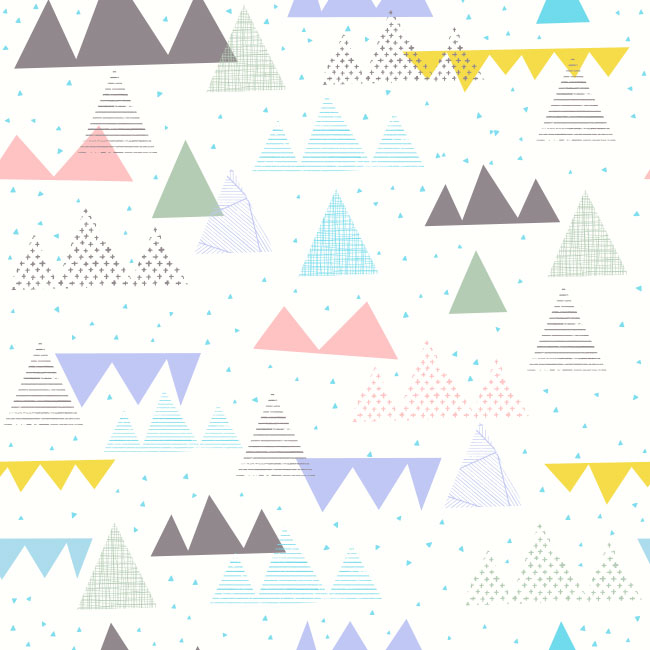 Fotomural o papel pintado triángulos y trazos