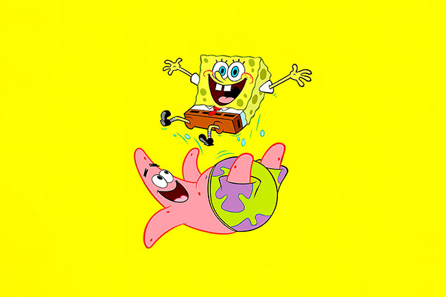 Fotomural o papel pintado bob esponja y patricio