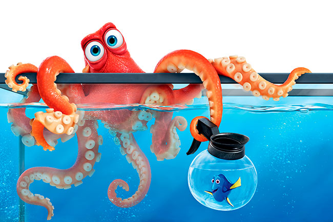 Papel pintado o fotomural buscando a dory disney pixar