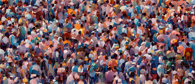 Papel pintado o fotomural pintura moderna óleo