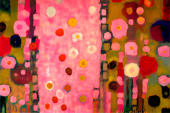 Papel pintado o fotomural detalle textura pintura klimt