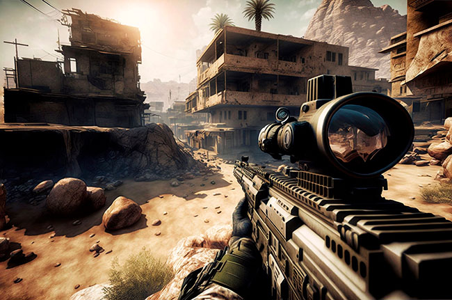 Papel pintado videojuego shooter
