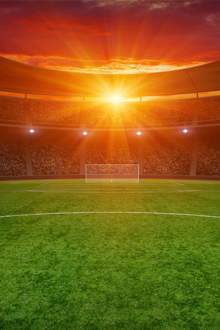 Vinilos decorativos para puertas campo de fútbol