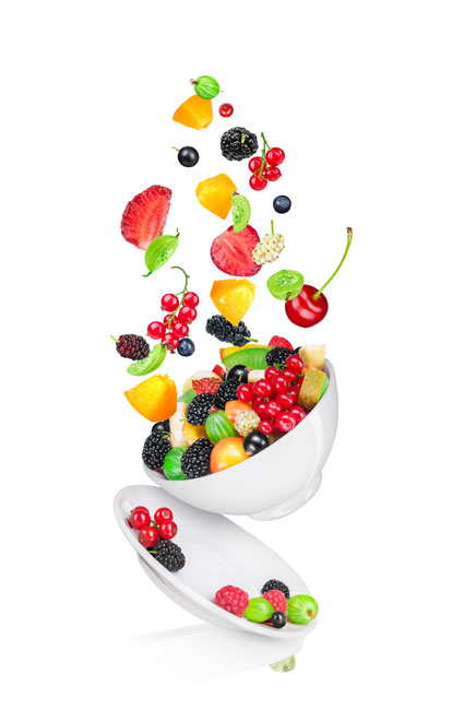 Vinilos para neveras bol con frutas
