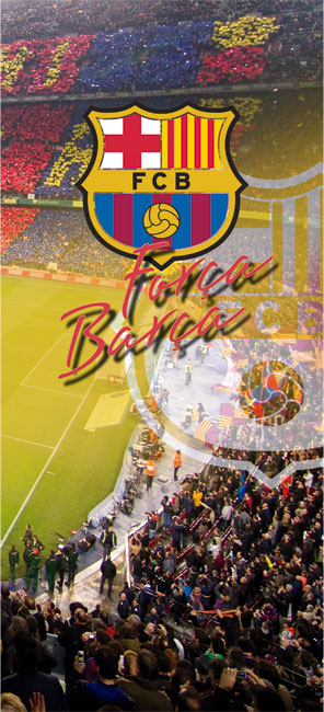Vinilos puertas estadio camp nou barcelona