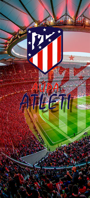 Vinilos puertas atlético de madrid estadio wanda metropolitano
