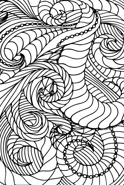 Vinilos puertas dibujos líneas abstractas