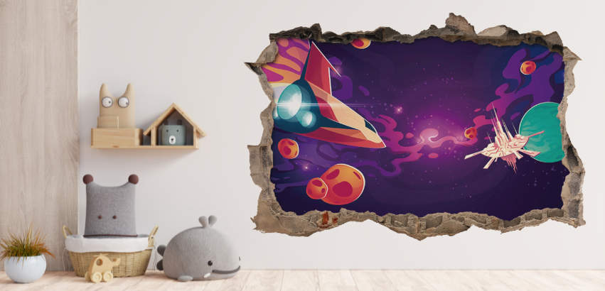 Decoración con temática espacial