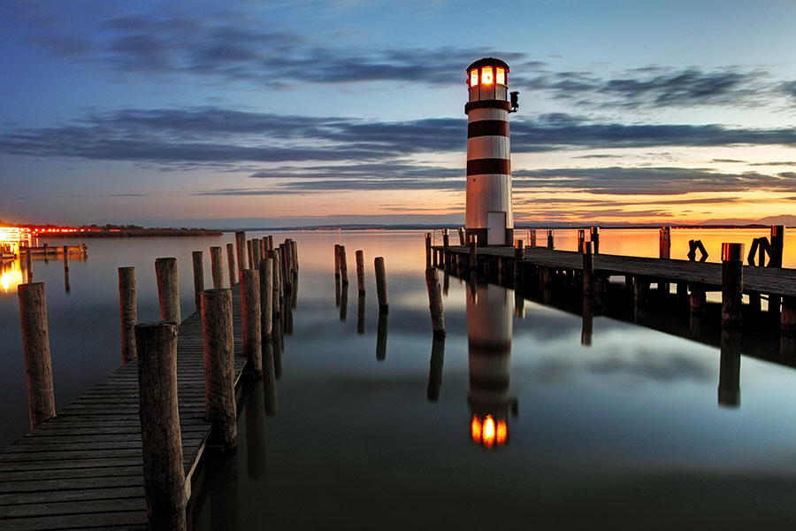 Fotomural Faro Atardecer