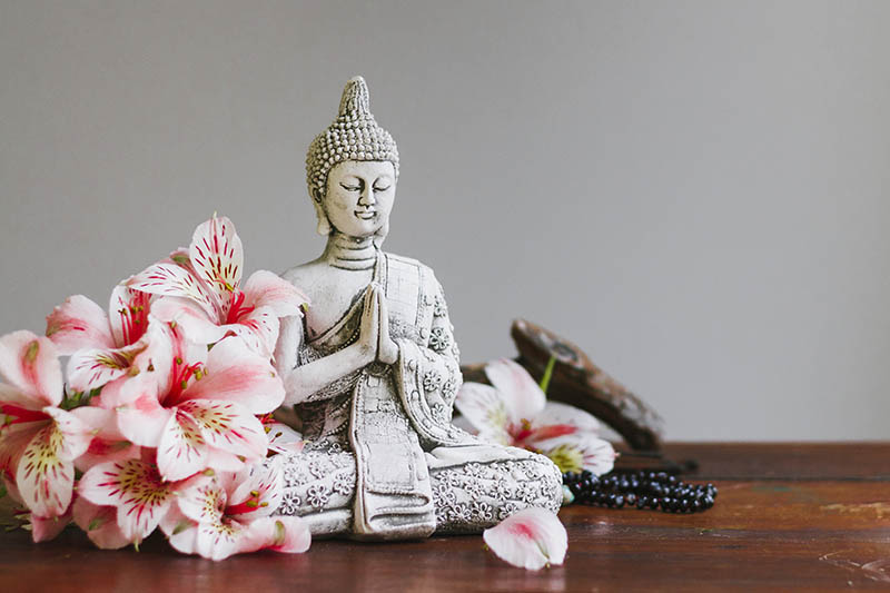 Fotomural Buda con flores
