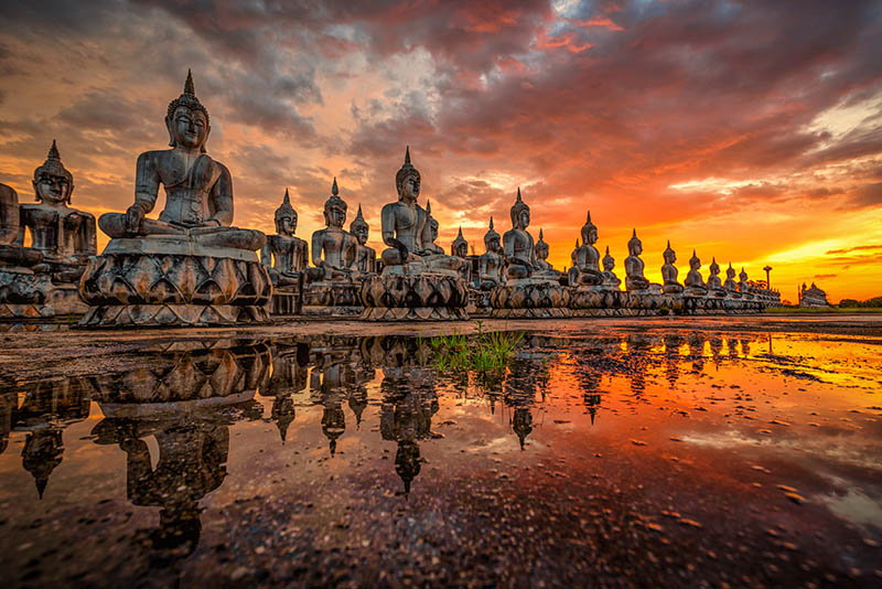 Fotomural Budas en Tailandia