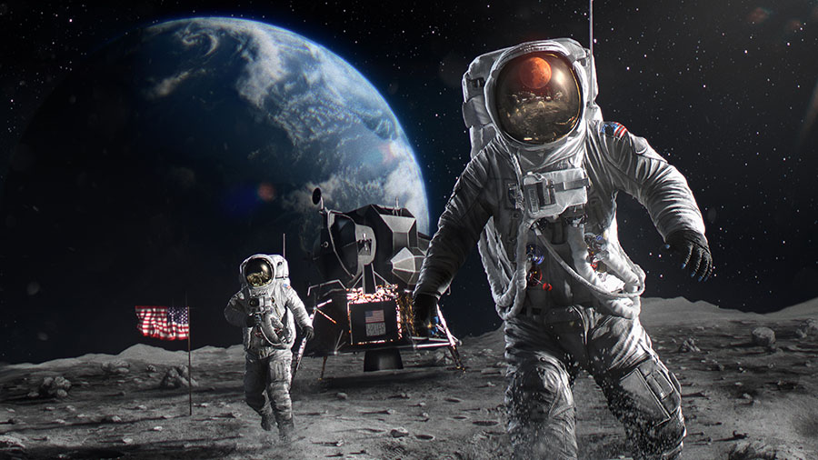Fotomural Astronauta Luna