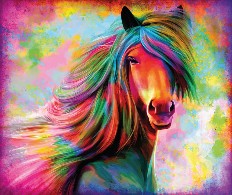 Fotomural Caballo de Colores