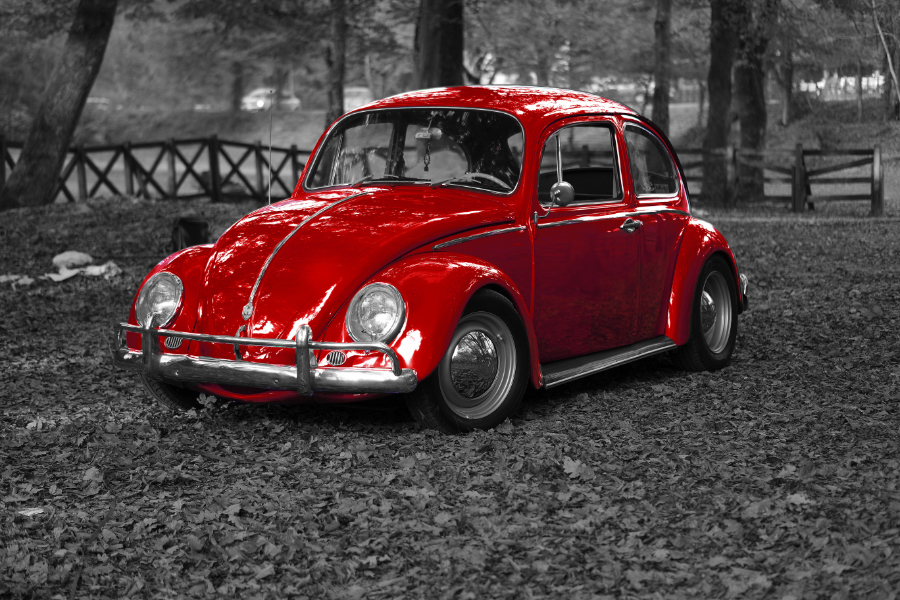 Fotomural Volkswagen Escarabajo Rojo