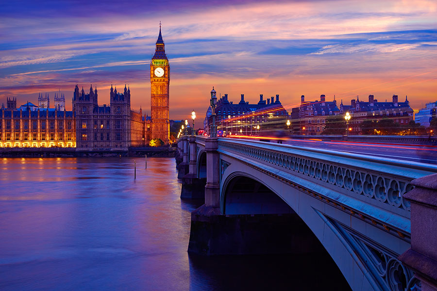 Fotomural Big Ben en Londres y río Támesis