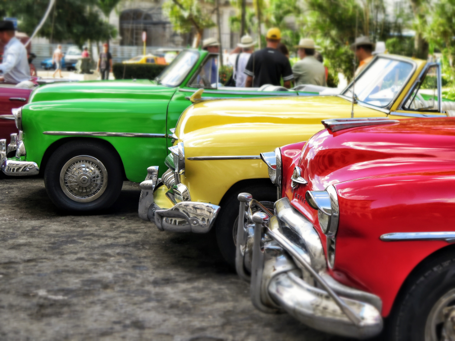 Fotomural Coches Clasicos Colores