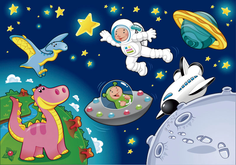 Fotomural Infantil Astronauta