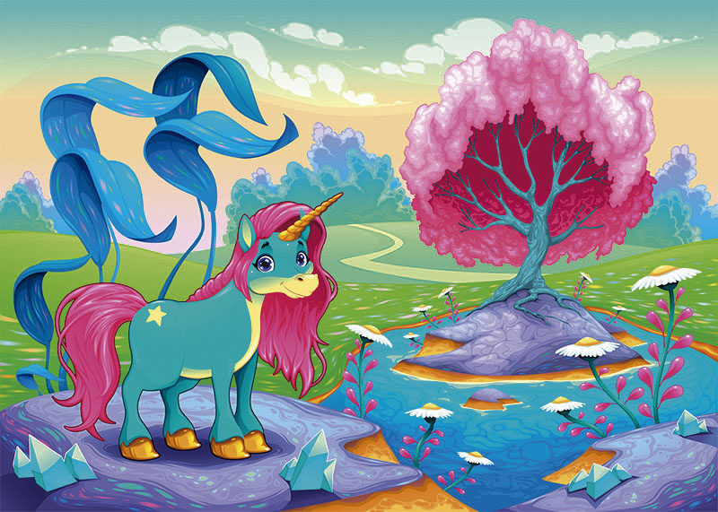 Fotomural Infantil Unicornio